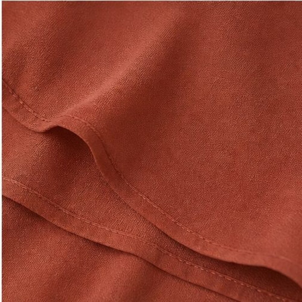Rust Ruffle Blouse - Picture 6 of 6